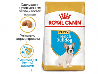 Royal Canin French Bulldog Puppy Сухой корм для щенков породы Французский бульдог 1 кг (7652200)