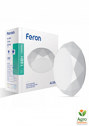 Світлодіодний світильник Feron AL588 18W 5000К