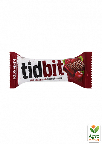 Шоколад Вишневий брауні TIDBIT ТМ "Roshen" 50г упаковка 28 шт - фото 2