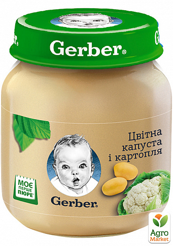 Пюре Gerber Цвітна капуста і картопля, 130г уп 6 шт - фото 2