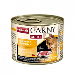 Animonda Carny Adult Влажный корм для кошек с говядиной, курицей и уткой  200 г (8370640)2