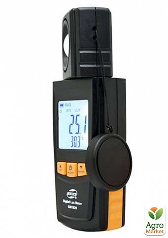Вимірювач рівня освітленості (Люксметр)+термометр, USB BENETECH GM1020 - фото 4