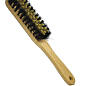 Щетка для одежды ГОСПОДАР с ручкой 240 мм конский волос деревянная 14-6377