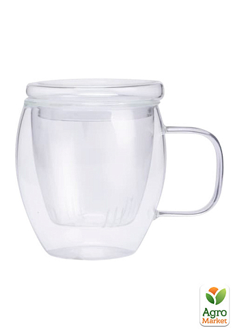 Заварочная чашка со стеклянным ситом 300мл Финестра (201-17)
