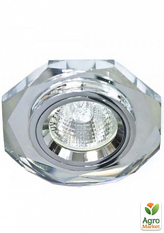 Вбудований світильник Feron 8020-2 срібло срібло1