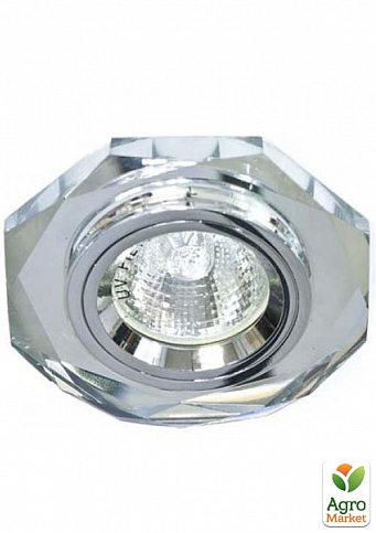 Встраиваемый светильник Feron 8020-2 серебро серебро (20084)