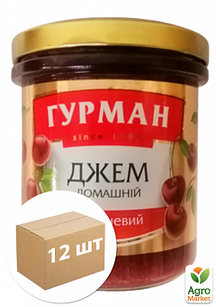 Джем вишневый ТМ "Гурман" 350г упаковка 12шт2
