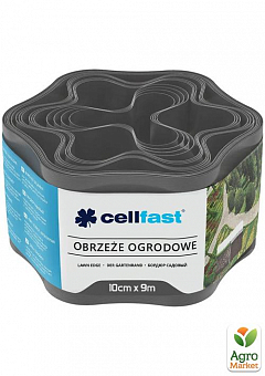 Бордюр газонний хвилястий /графіт/ 10 см x 9 м Cellfast (30-051)2