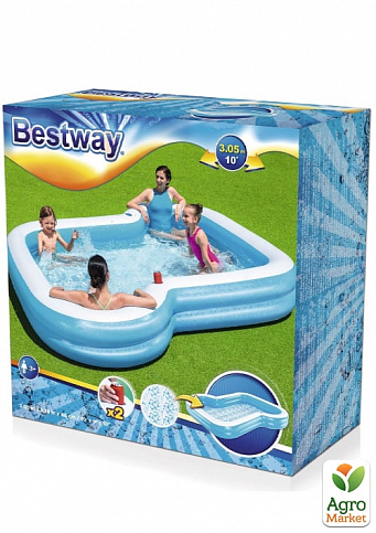 Детский надувной бассейн "Семейный" 305х274х46 см ТМ "Bestway" (54321) - фото 2