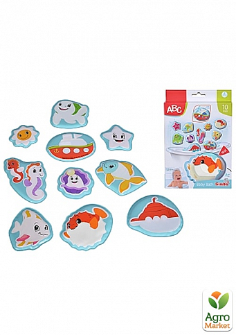 Іграшки-наклейки для ванної "Морський світ", 12 міс.+ Simba Toys