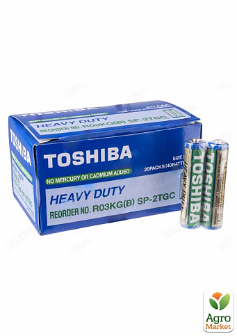 Батарейка AAA TOSHIBA R03 Heavy Duty SP-2 TGC ( упаковка 40 шт.)