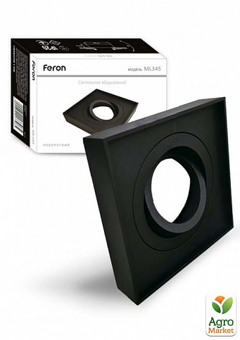 Встраиваемый поворотный светильник Feron ML345 черный (40118)
