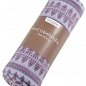 Плед флисовый "Полар" Полоса с рубчиком (фиолетовый) 220х160см 170770