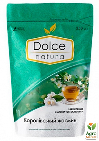 Чай Королівський жасмин (зелений) дой-пак ТМ "Dolce Natura" 250г упаковка 6шт - фото 2