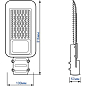 Консольний світильник Feron SP3031 30W  6500K 230V IP65 (32576) цена