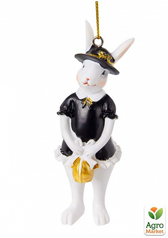 Фігурка Декоративна "Кролик У Капелюшку" 10См (192-257)