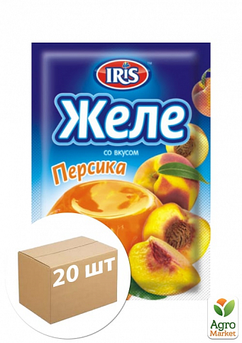 Желе со вкусом персика ТМ "IRIS" 90г упаковка 20шт