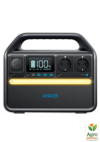 Зарядна станція ANKER 535 PowerHouse - 512Wh/AC 500W/60W 1xPD/3xUSB/1xCar/MPPT