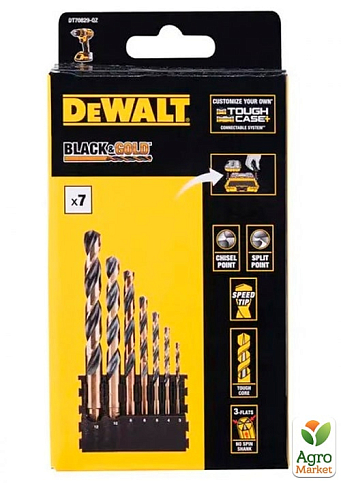 Кассета со сверлами по металлу, Black&Gold DeWALT DT70829 (DT70829)