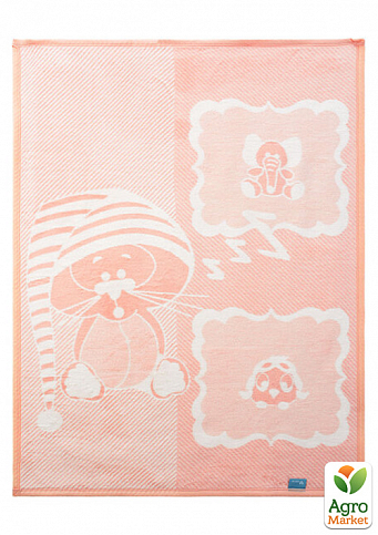 Покривало-плед ТM PAPAELLA 90х120 см рожевий соня - фото 2