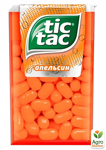 Драже зі смаком апельсина Tiс-Tac 49г упаковка 24шт - фото 2