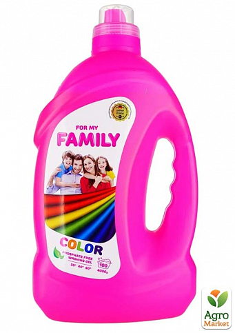 FAMILY Гель для прання кольорових речей 4000 г