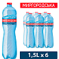 Минеральная вода Миргородская сильногазированная 1,5л (упаковка 6 шт)