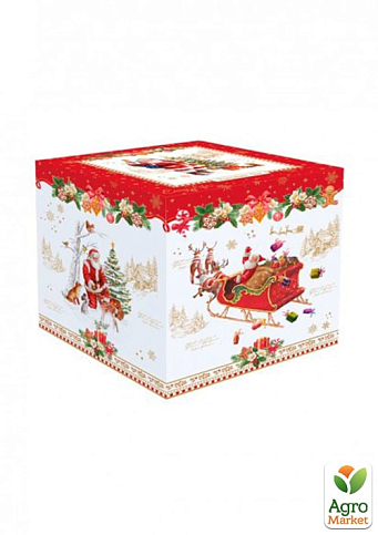 Фарфоровая банка для печенья в цветной коробке "Рождественские воспоминания" 15,5 см (R1238#CHTR) - фото 2