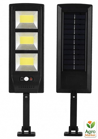 Вуличний ліхтар із сонячною панеллю Split Solar Wall Lamp SL-180 з датчиком руху та пультом Чорний - фото 3