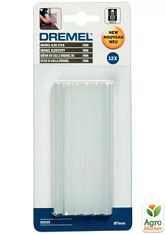 Універсальні високотемпературні клейові стрижні Dremel (7х100 мм, 12 шт.) (2615GG01JA)2