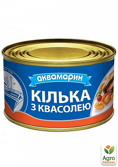 Килька в томатном соусе (с фасолью) ТМ "Аквамарин" 230г6