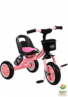 Велосипед М 3197-М-1 EVA (12/10), передн. кошик, пляшечка, накладка на сидіння, рожевий (M 3197-M-1)2