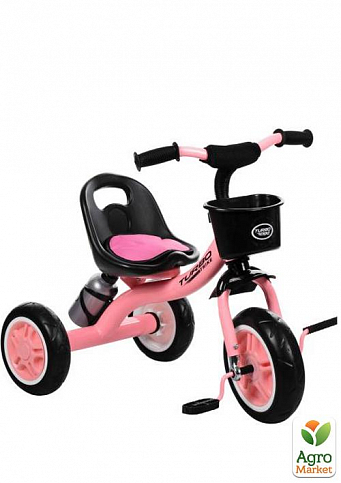 Велосипед М 3197-М-1 EVA (12/10), передн. кошик, пляшечка, накладка на сидіння, рожевий (M 3197-M-1)