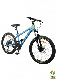 Велосипед FORTE FIGHTER розмір рами 13" розмір коліс 24" дюйма синьо-жовтий (117098)1