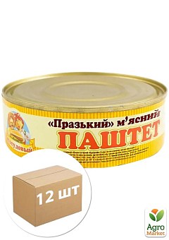 Паштет Пражский с сливочным маслом ТМ "Сто пудов" 240г упаковка 12 шт1