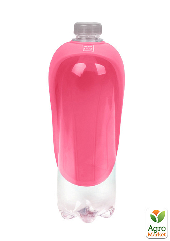Поїлка-насадка на пляшку WAUDOG Silicone, 165х90 мм рожевий (50777) - фото 2