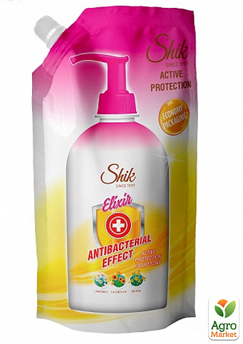 Мило рідке Shik Elixir Antibacterial Effect Активний захист (дойпак) 500 мл