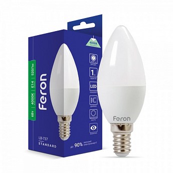 Светодиодная лампа Feron LB-737 6W E14 4000K (25678)
