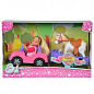 Лялька Еві та джип з трейлером та конем, 3+ Simba Toys