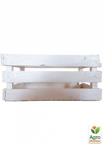 Ящик дерев'яний «Білий» довжина 25,5см, ширина 15.5см, висота 12,5см. - фото 2