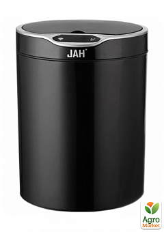 Сенсорное мусорное ведро JAH 12 л круглое черное (6384)1