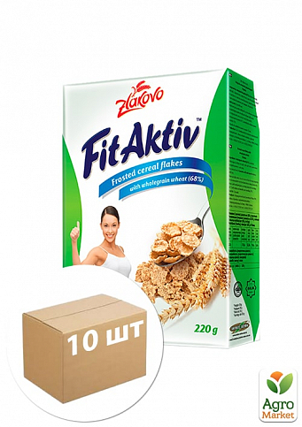 Пластівці зернові Fit Aktiv з чорницею 220 г уп. 10 шт