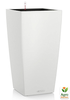 Умный вазон с автополивом Lechuza Cubico Color 22, белый (13160)1