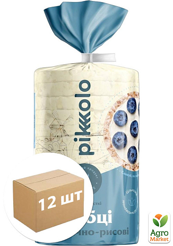 Хлебцы пшенично-рисовые ТМ "Пиколо" 100гр упаковка 12 шт