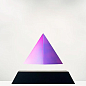Левитирующая пирамида Flyte, черная основа, радужная пирамида, встроенная лампа (01-PY-BIR-V1-0)  купить