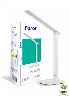 Настольный светодиодный светильник Feron DE1725 9W 4000K (29861)1