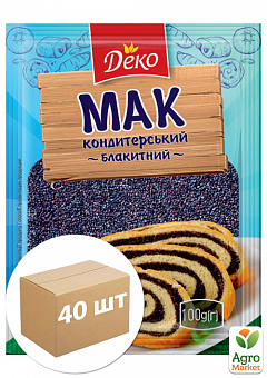 Мак блакитний ТМ «Деко» 100г упаковка 40шт2