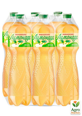 Напиток сокосодержащий Моршинская Лимонада со вкусом яблока 1.5 л (упаковка 6 шт) - фото 3