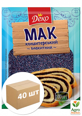 Мак блакитний ТМ «Деко» 100г упаковка 40шт