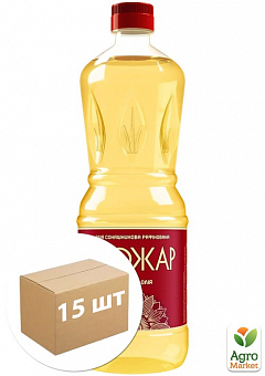 Олія соняшникова (рафінована) ТМ "Стожар" 850мл упаковка 15 шт2